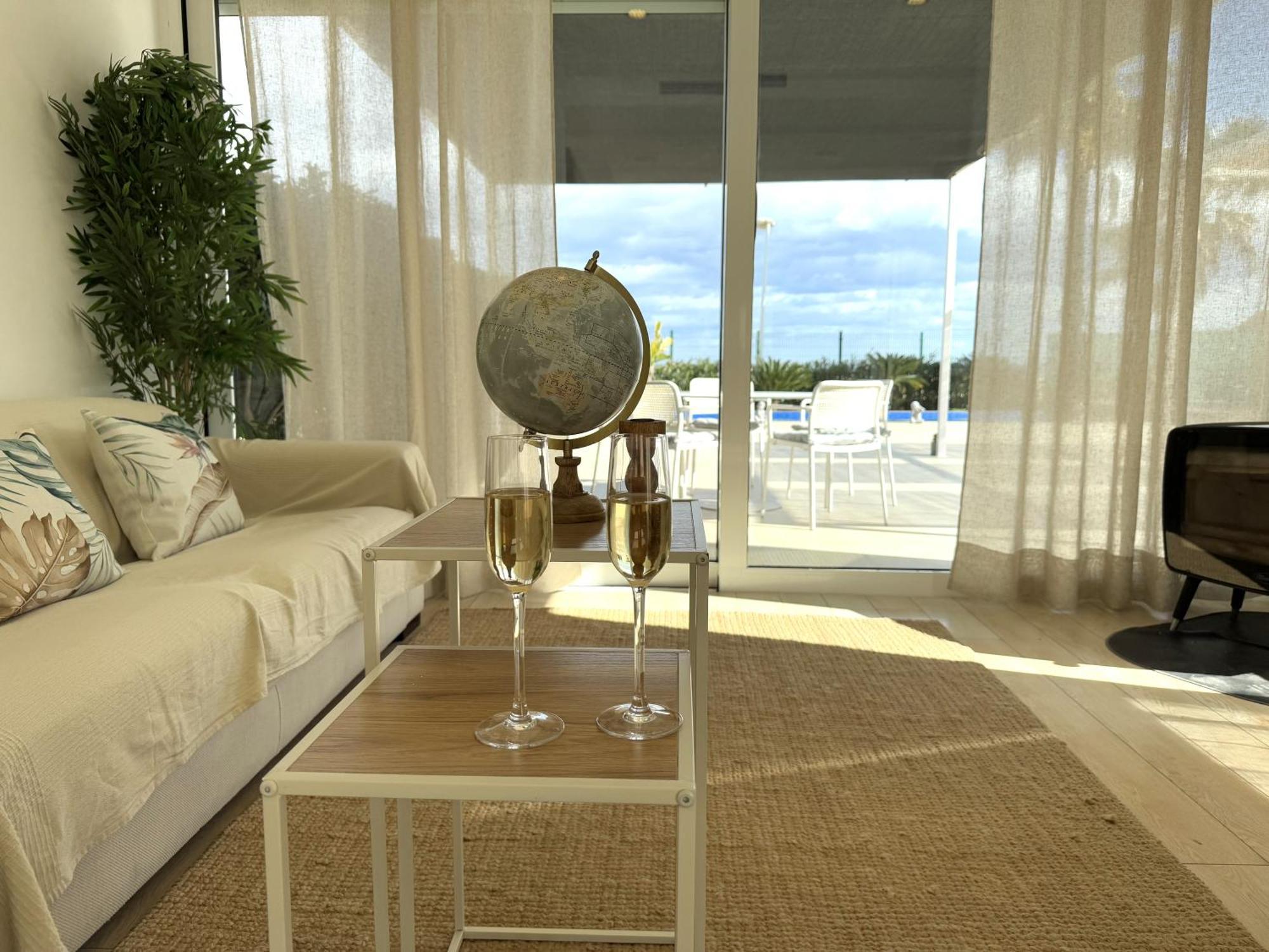 Casa Del Mar, Piscina Privada Frente Al Mar Villa Cullera Bagian luar foto