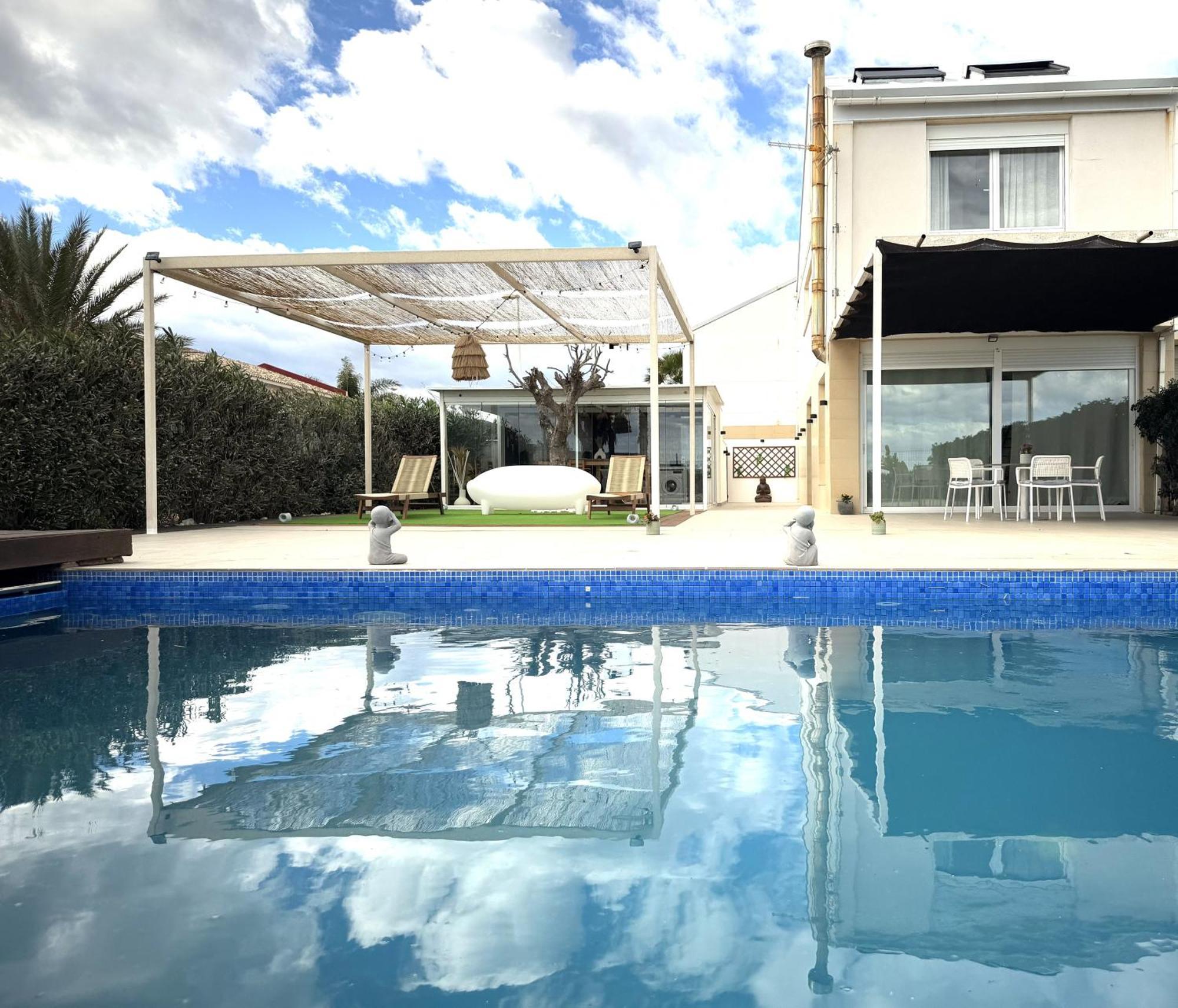 Casa Del Mar, Piscina Privada Frente Al Mar Villa Cullera Bagian luar foto
