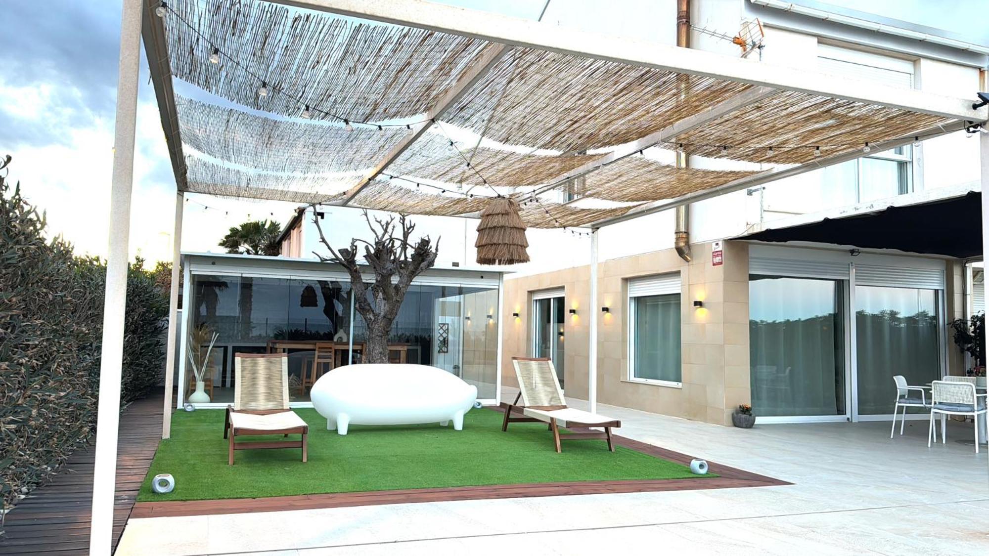 Casa Del Mar, Piscina Privada Frente Al Mar Villa Cullera Bagian luar foto